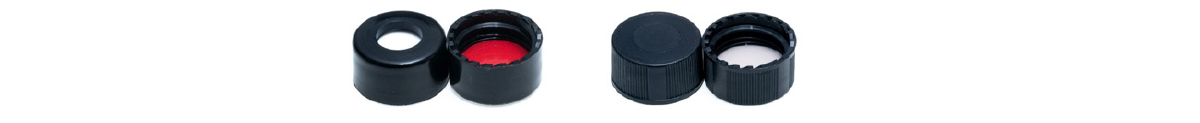 autosampler vial cap vs solid top storage cap