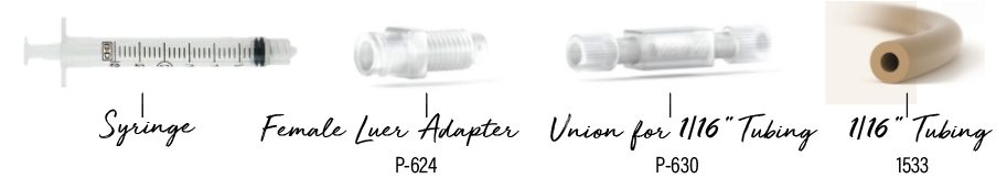 Syringe option 2 connection diagram Syringe option 2 connection diagram