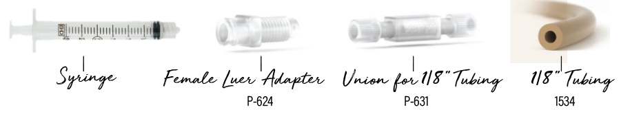 Syringe option 1 connection diagram Syringe option 1 connection diagram