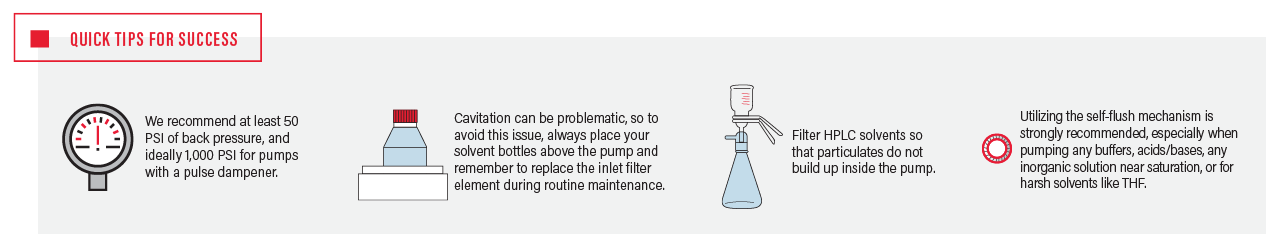 Quick tips infographic for continuous process pumps